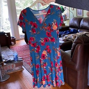 FLORAL “WRAP” DRESS